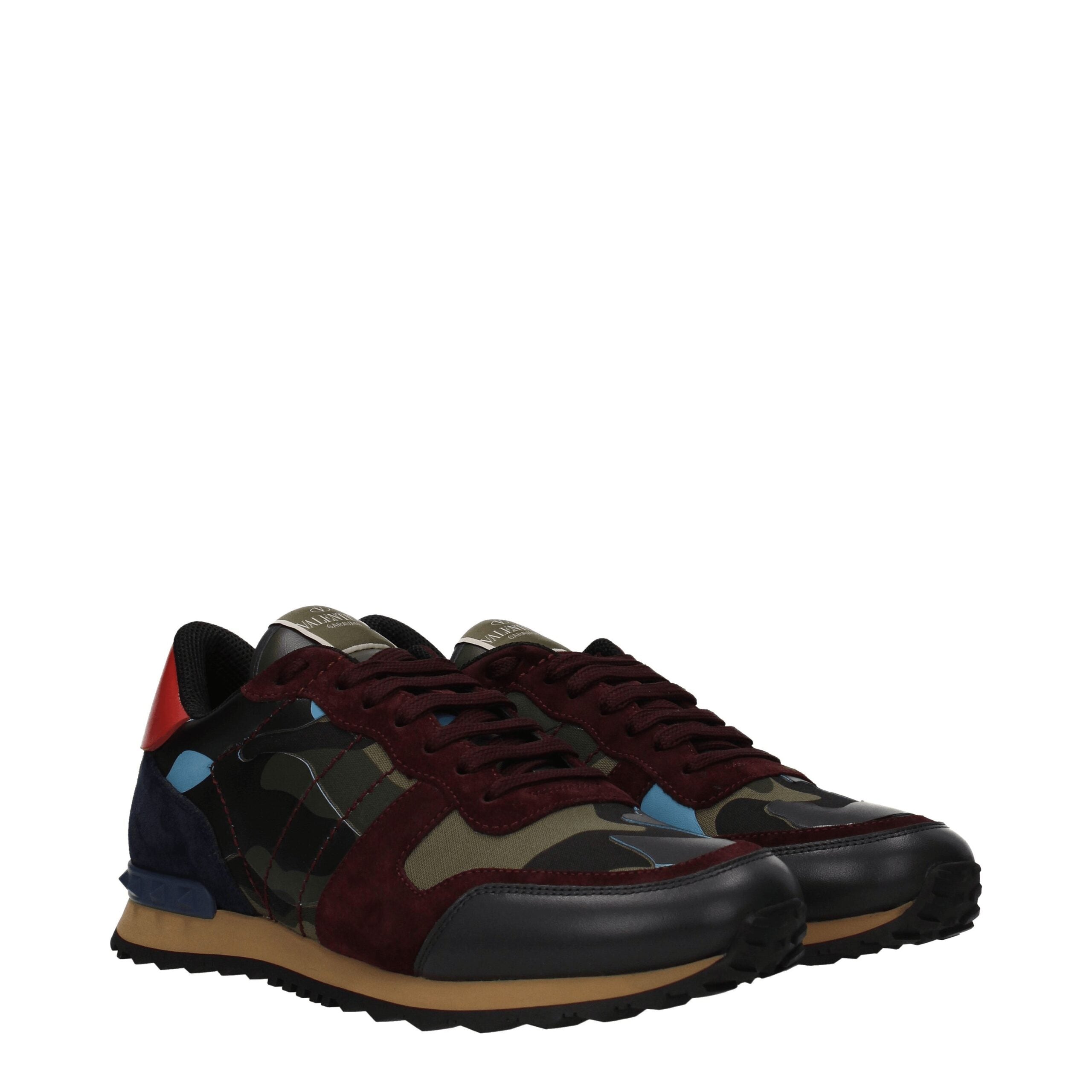Valentino Garavani Green Leather Athletic Sneakers