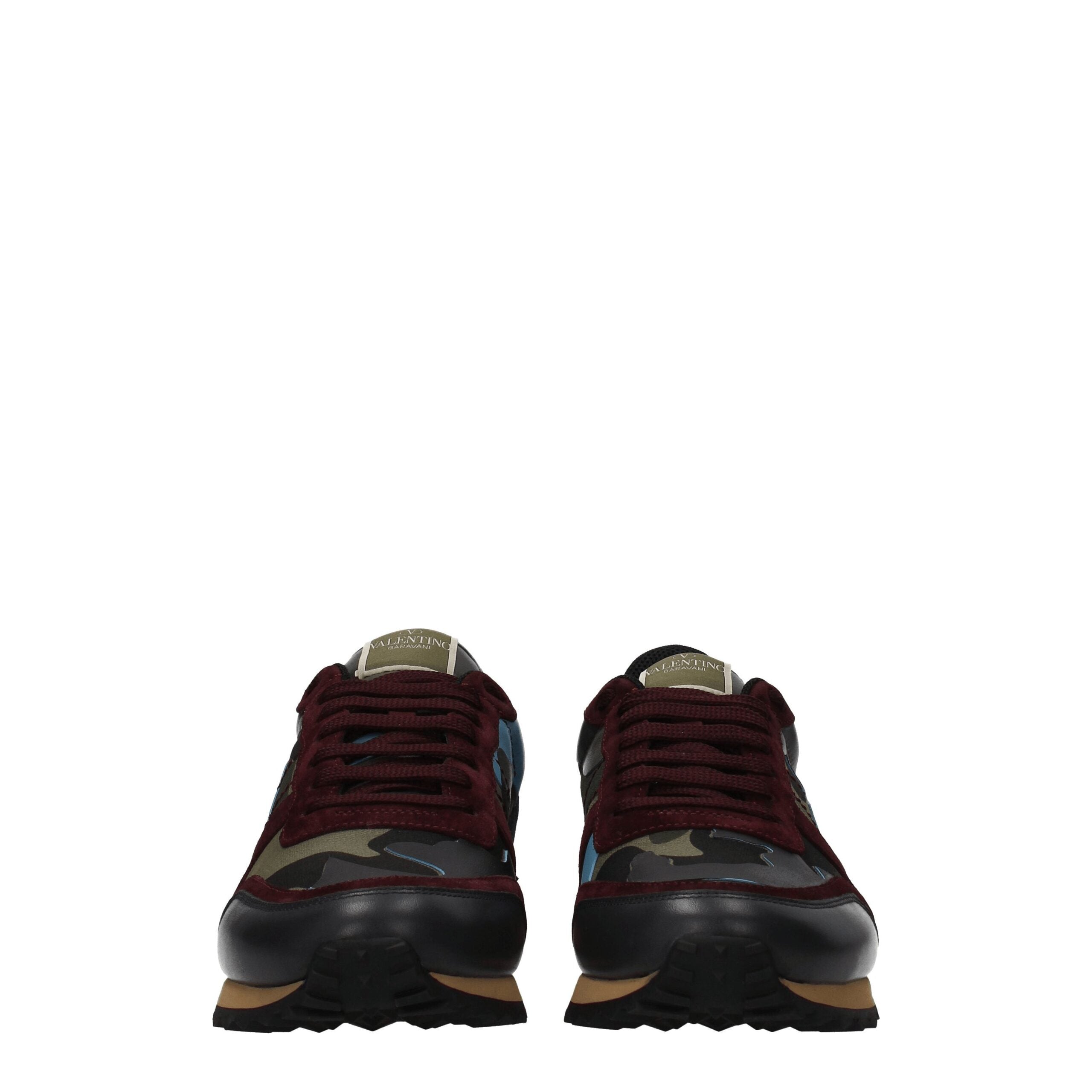 Valentino Garavani Green Leather Athletic Sneakers