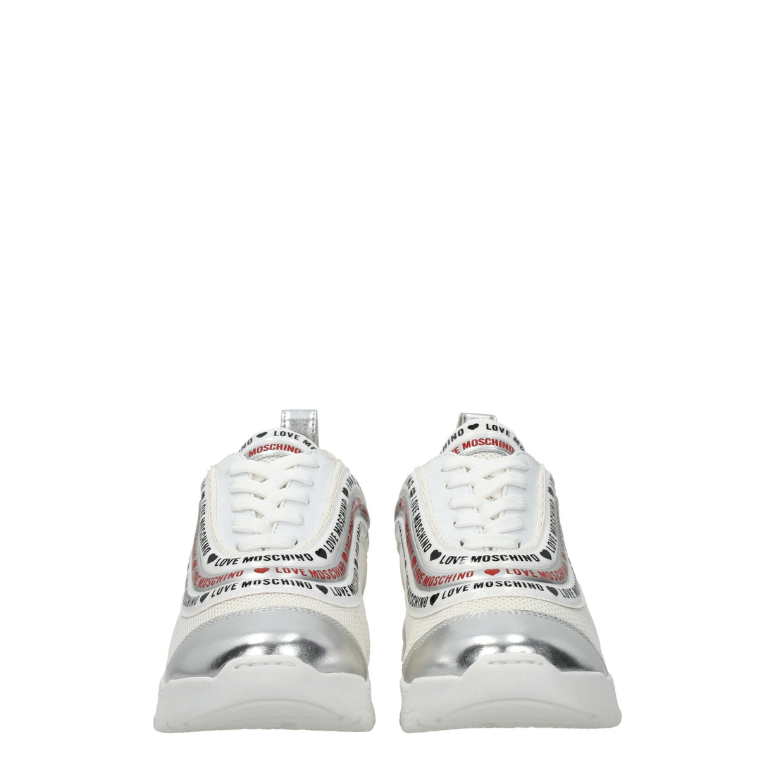 Love Moschino Beige Fabric Low Tops