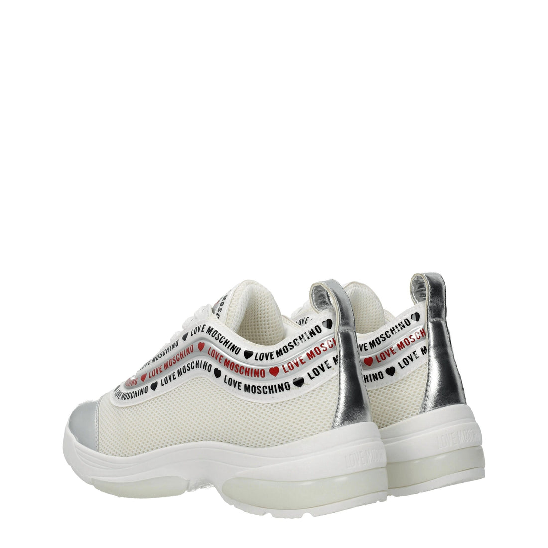 Love Moschino Beige Fabric Low Tops