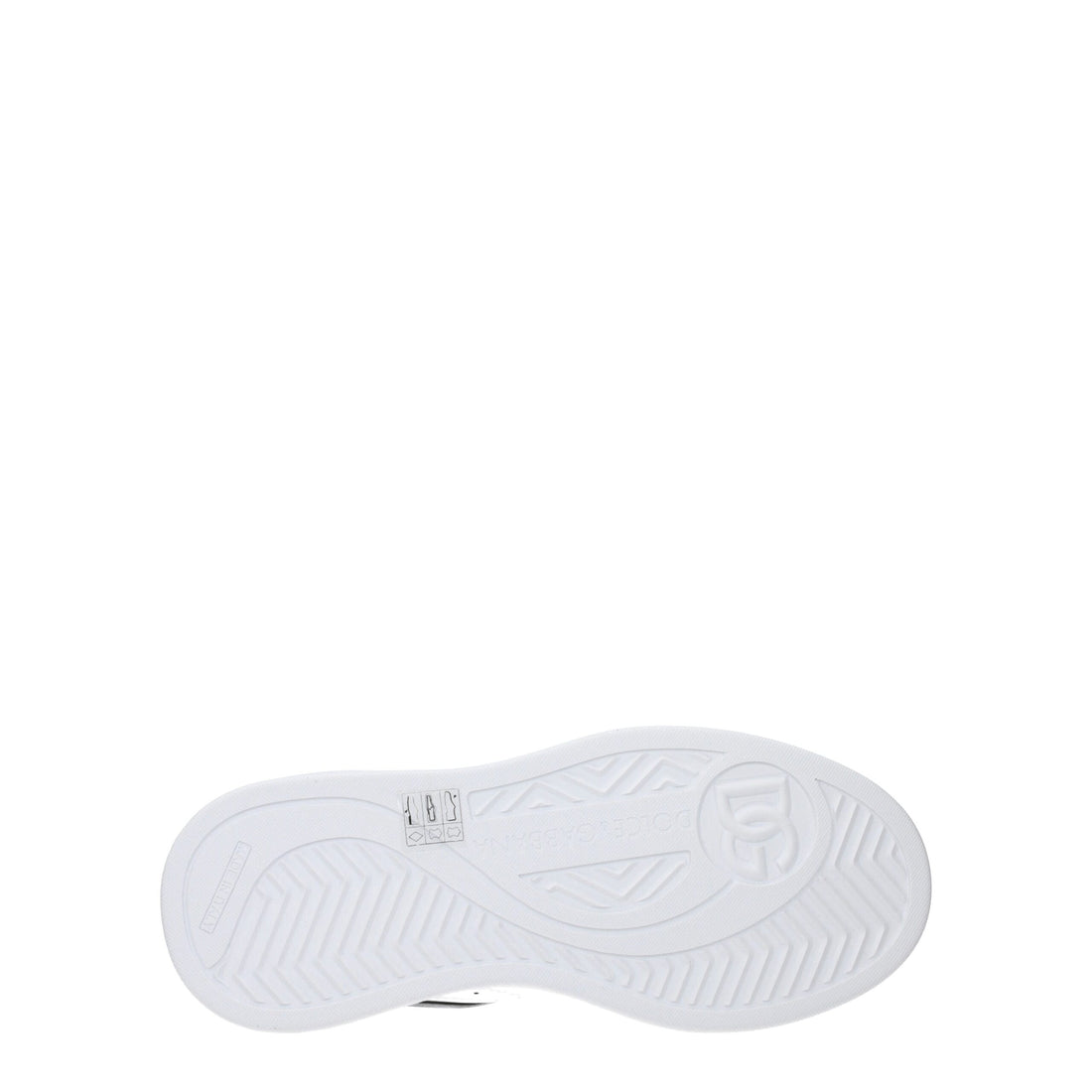 Dolce & Gabbana White Leather Low Tops