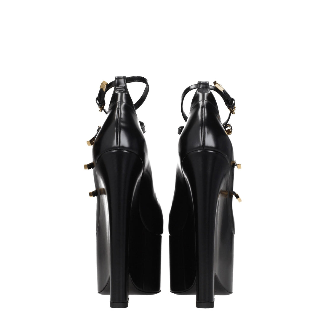 Versace Black Leather Broch