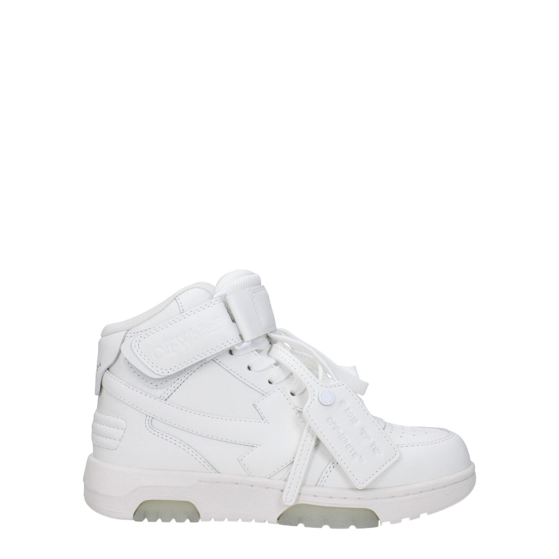 Off-White White Leather High Tops