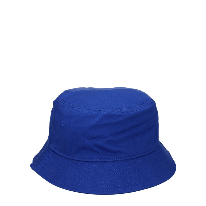 Marcelo Burlon Blue Cotton Bucket Hats