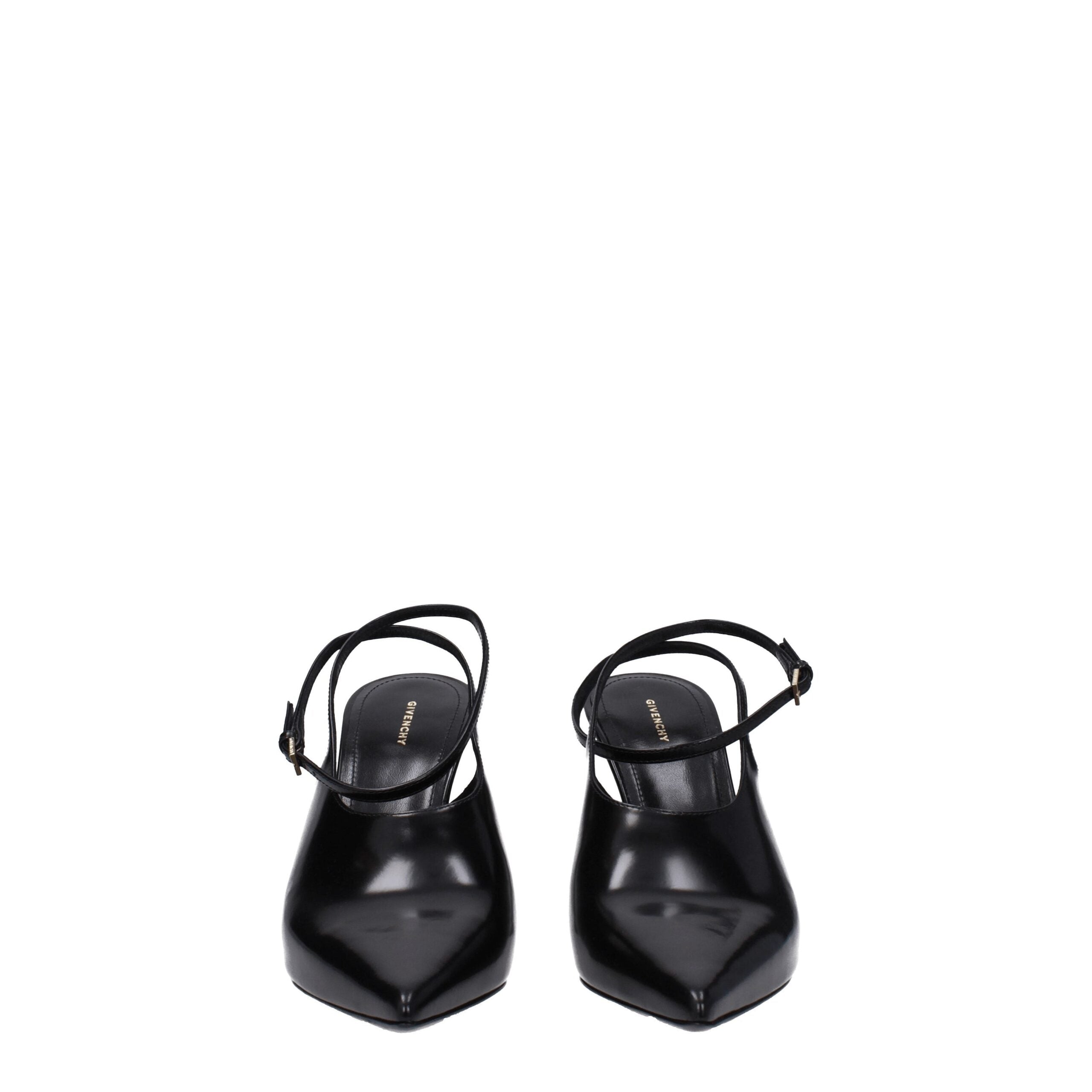 Givenchy Black Leather High Heel Pumps