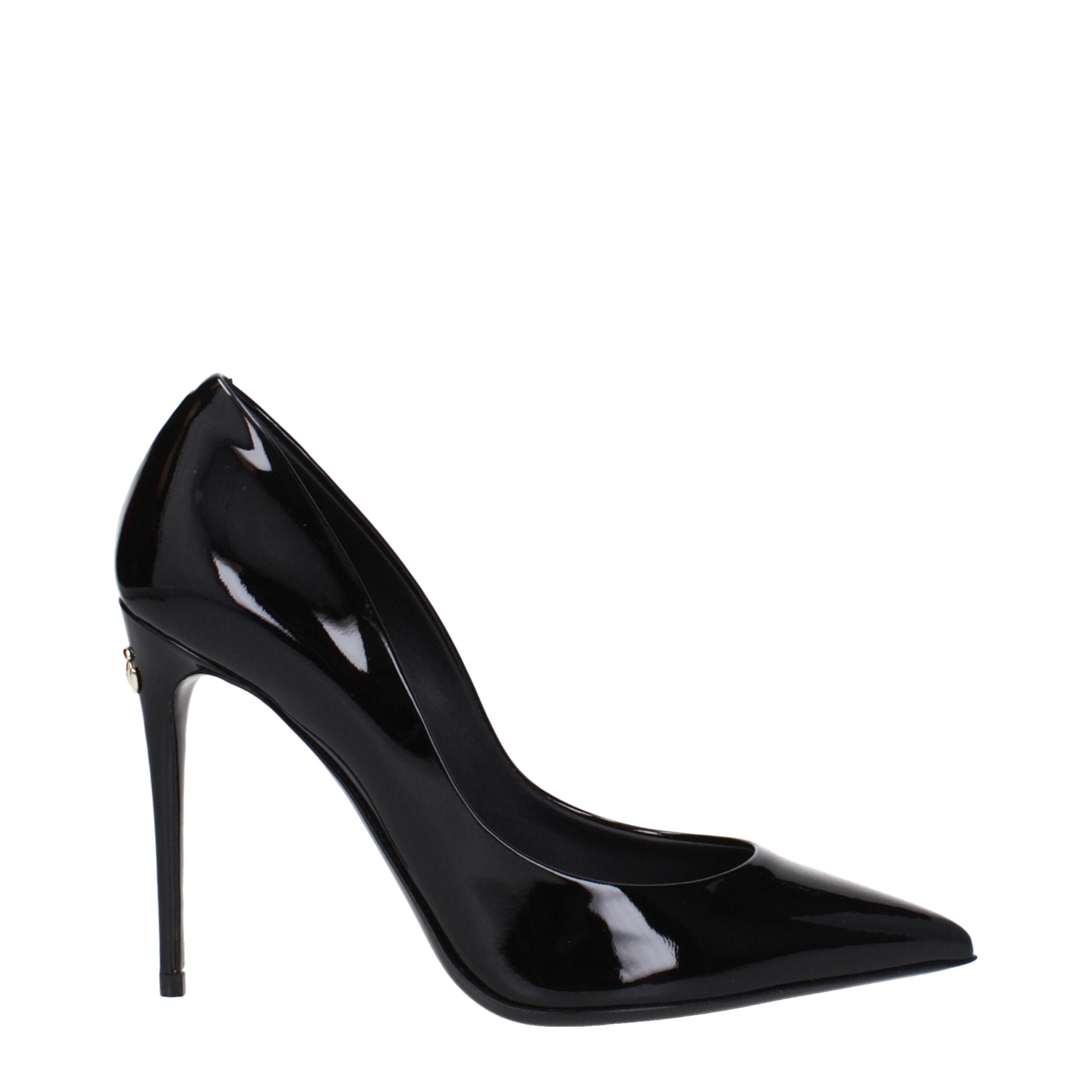 Dolce & Gabbana Black Leather Broch