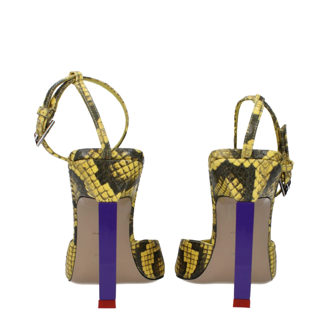 The Attico Yellow Leather Pumps