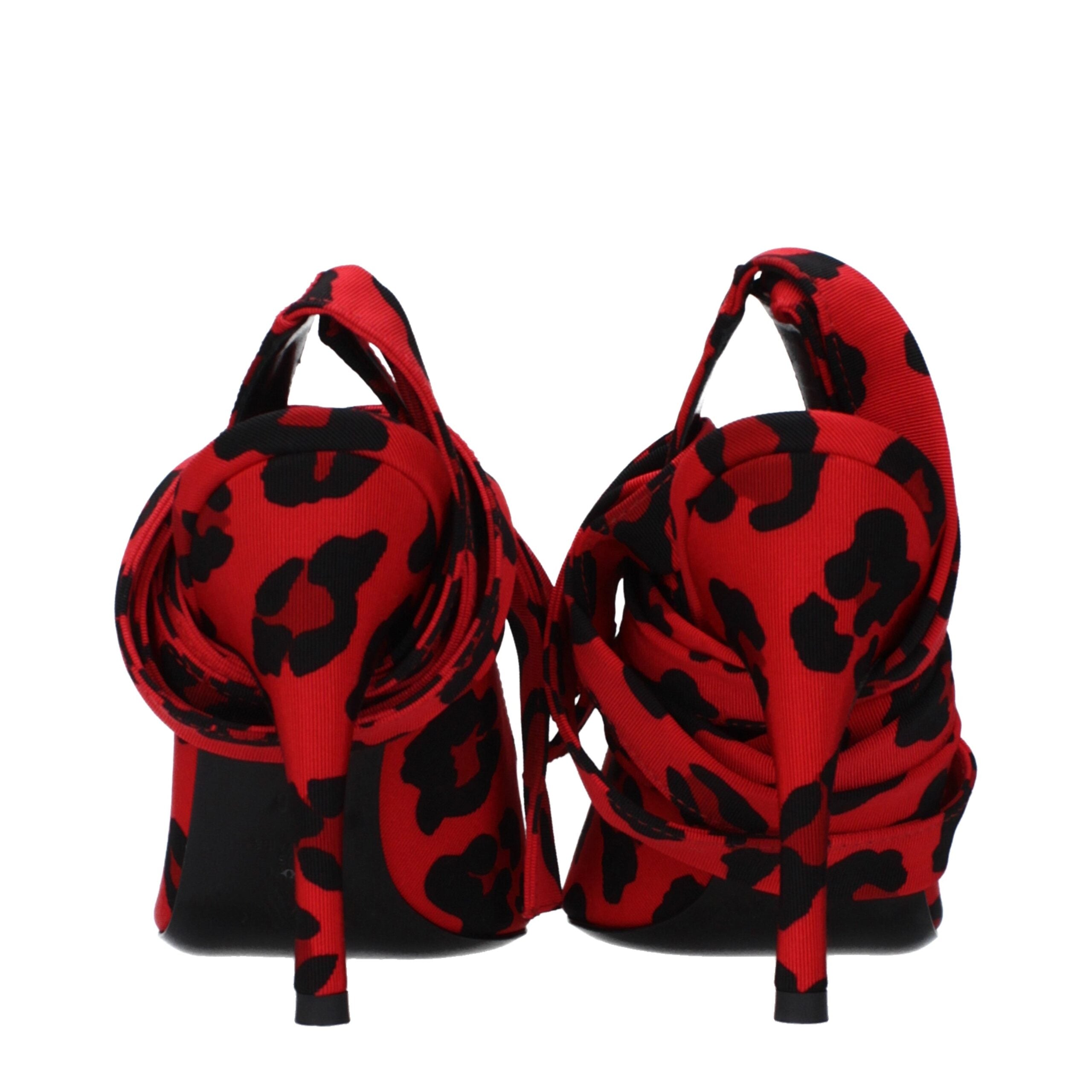 The Attico Red Fabric Pumps