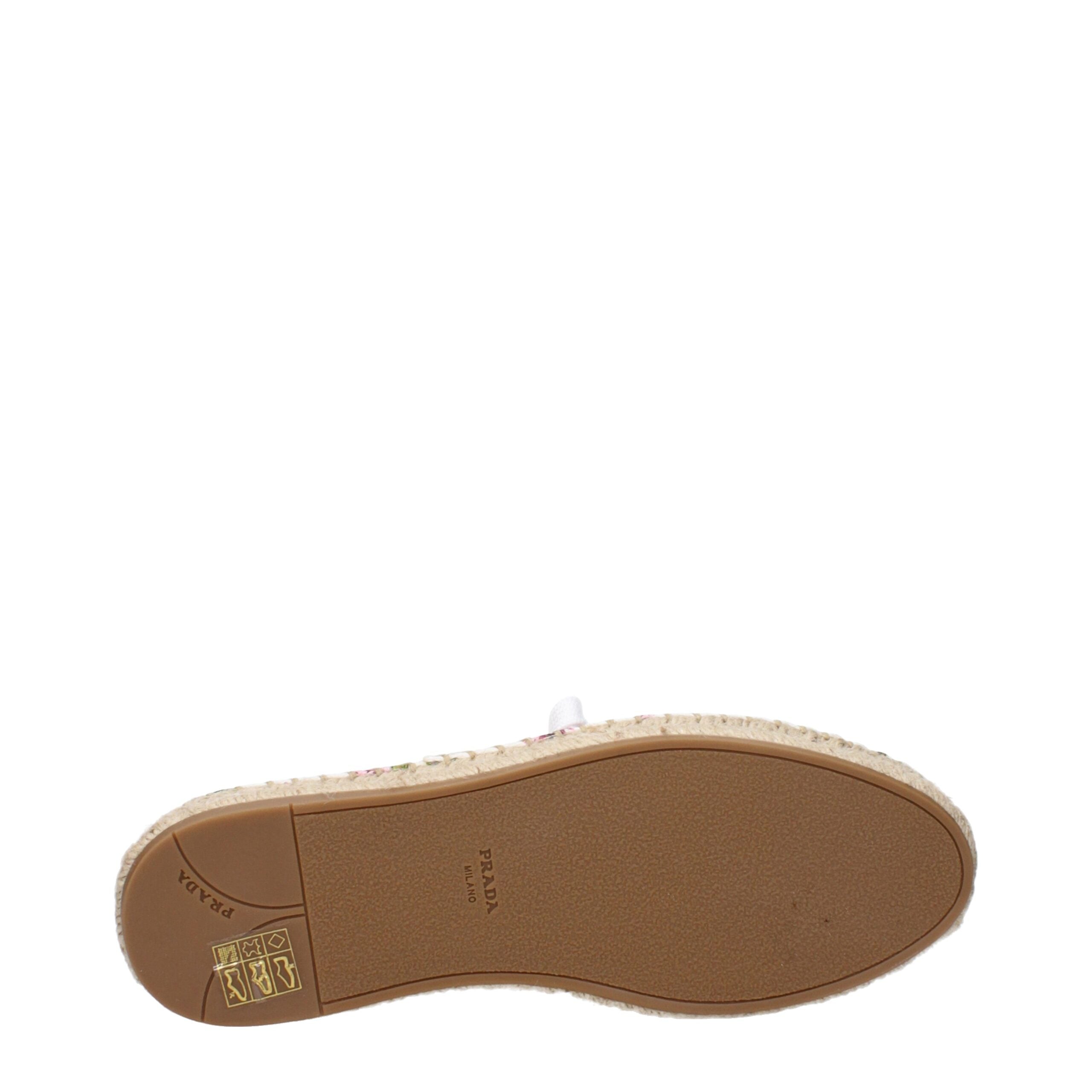 Prada White Fabric Espadrilles