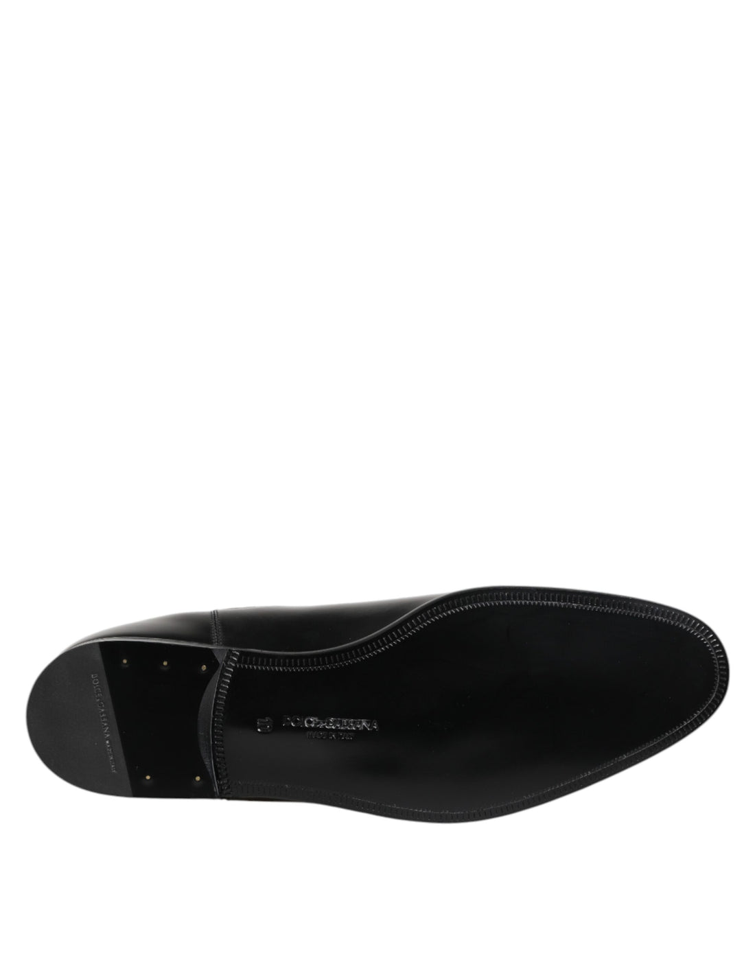 Dolce & Gabbana Black Chelsea Slip On Mid Calf Boots Shoes