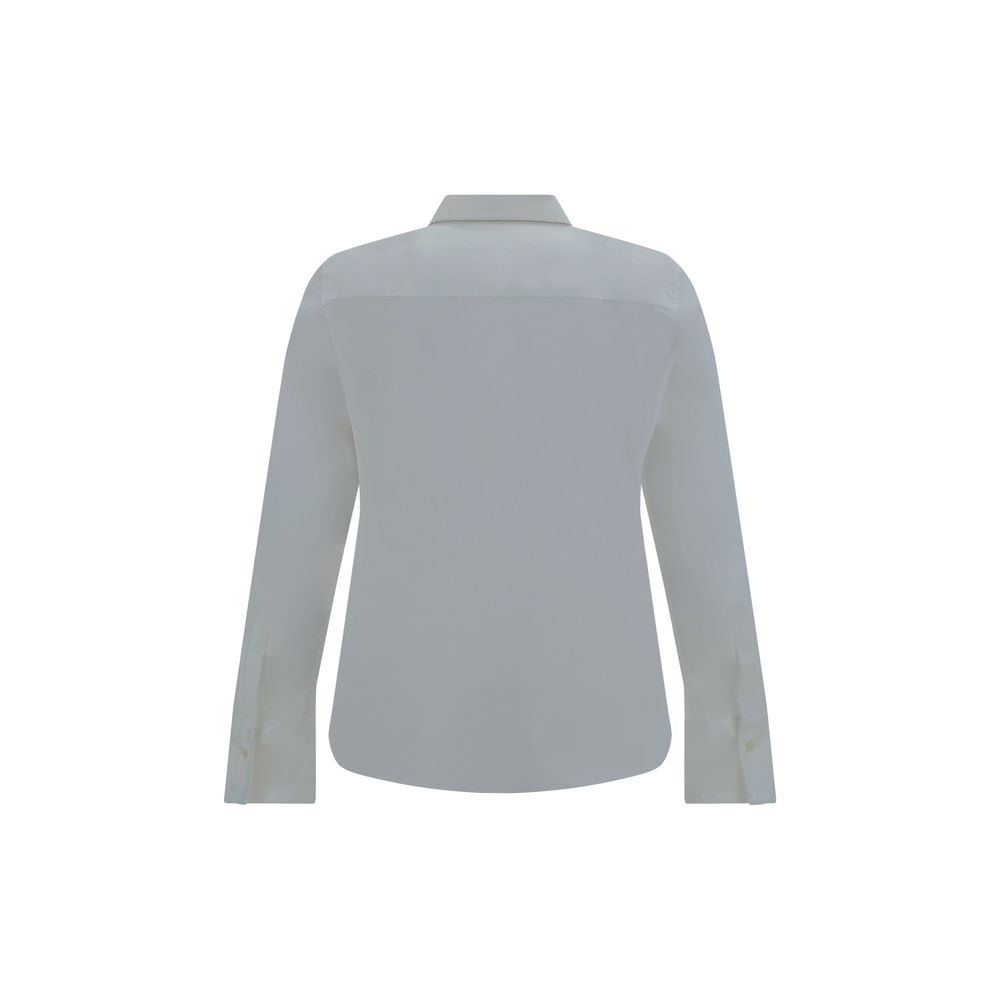 Brunello Cucinelli White Cotton Dress Shirt
