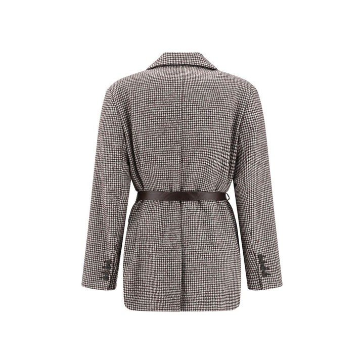 Brunello Cucinelli Brown Wool Jackets And Coat