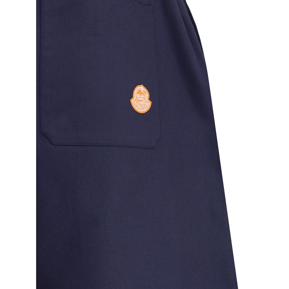 Moncler x Donald Glover Blue Cotton Casual Pants