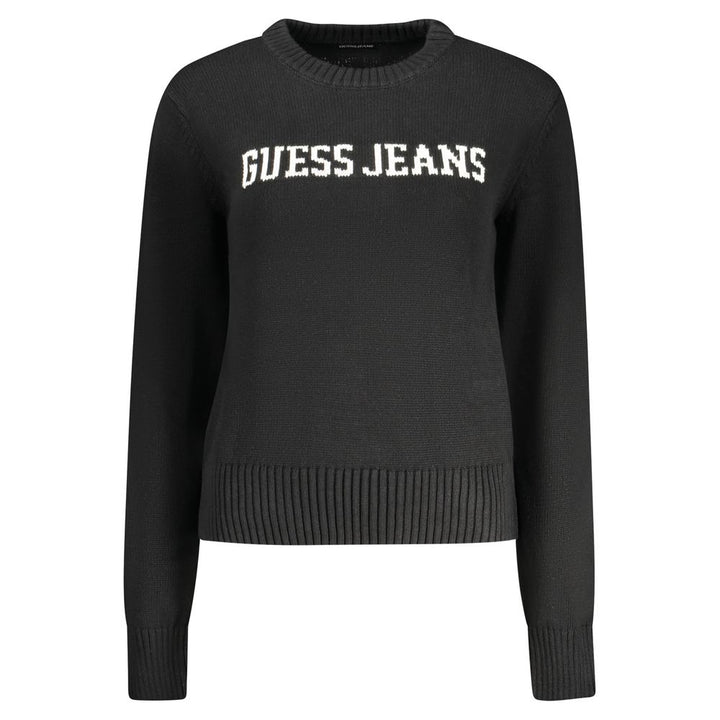 Guess Jeans Black Cotton Sweater