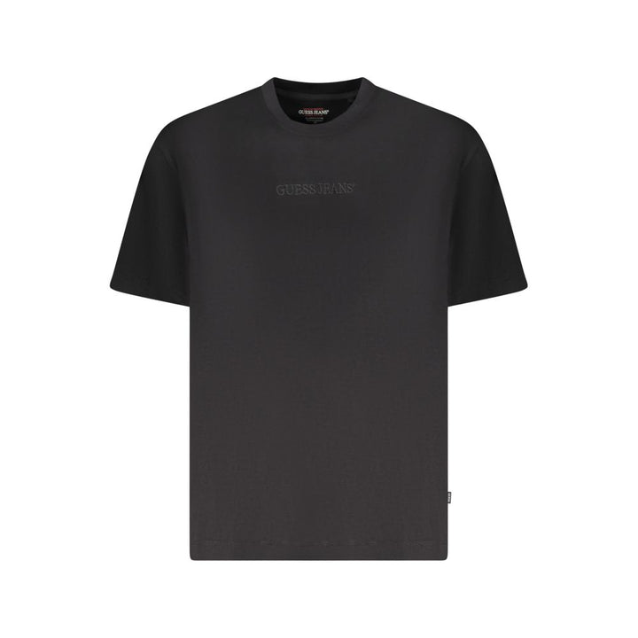 Guess Jeans Black Cotton Men Oversize T-Shirt