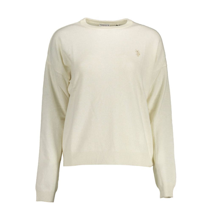 U.S. POLO ASSN. White Wool Sweater