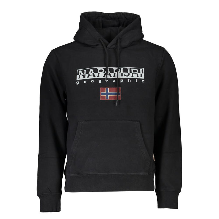 Napapijri Black Cotton Men Sweatshirt