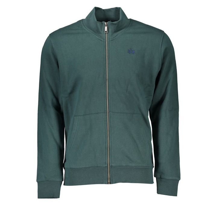 La Martina Green Cotton Men Sweater