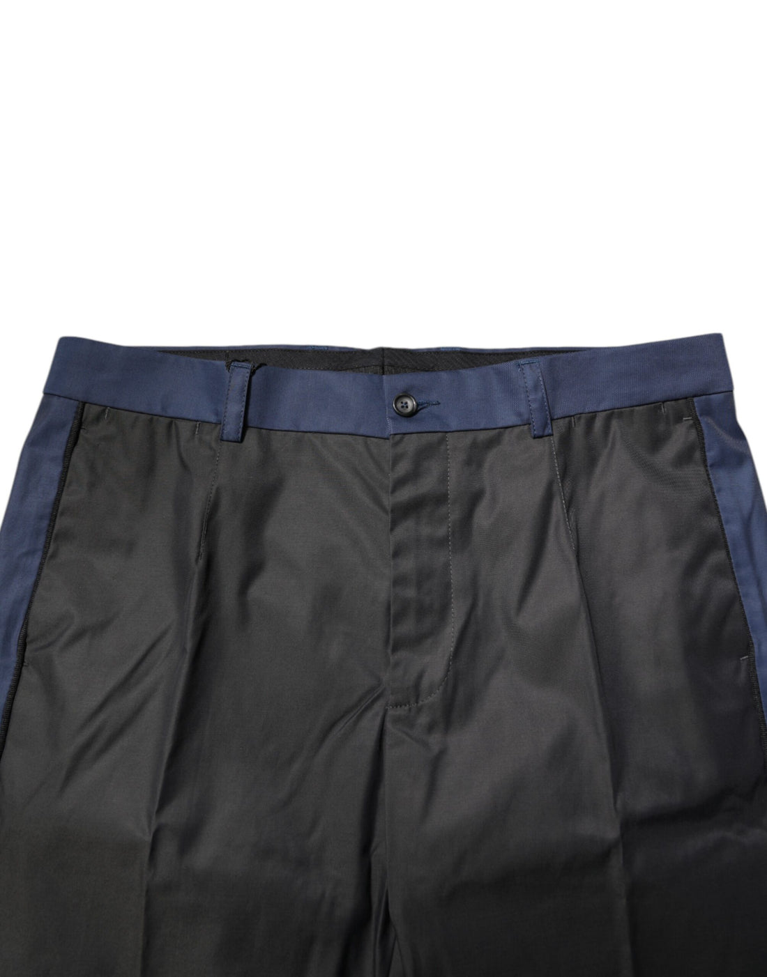 Dolce & Gabbana Gray Blue Cotton 3/4 Chinos Crop Trouser Pants