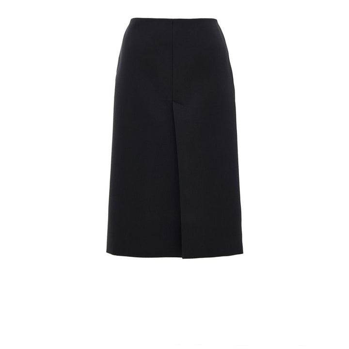 Gucci Black Wool Midi Skirt