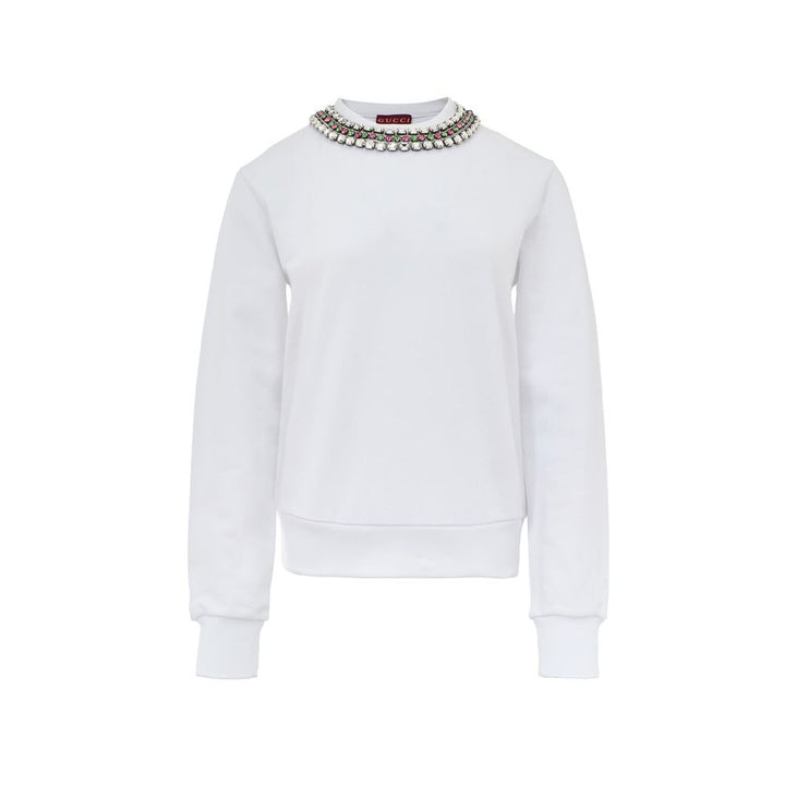Gucci White Cotton Sweatshirt