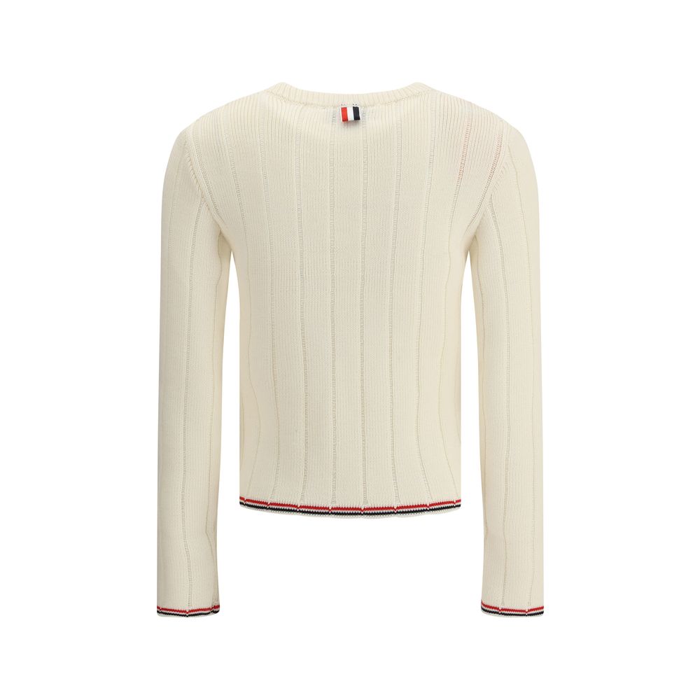 Thom Browne Beige Fleece Wool Sweatshirt
