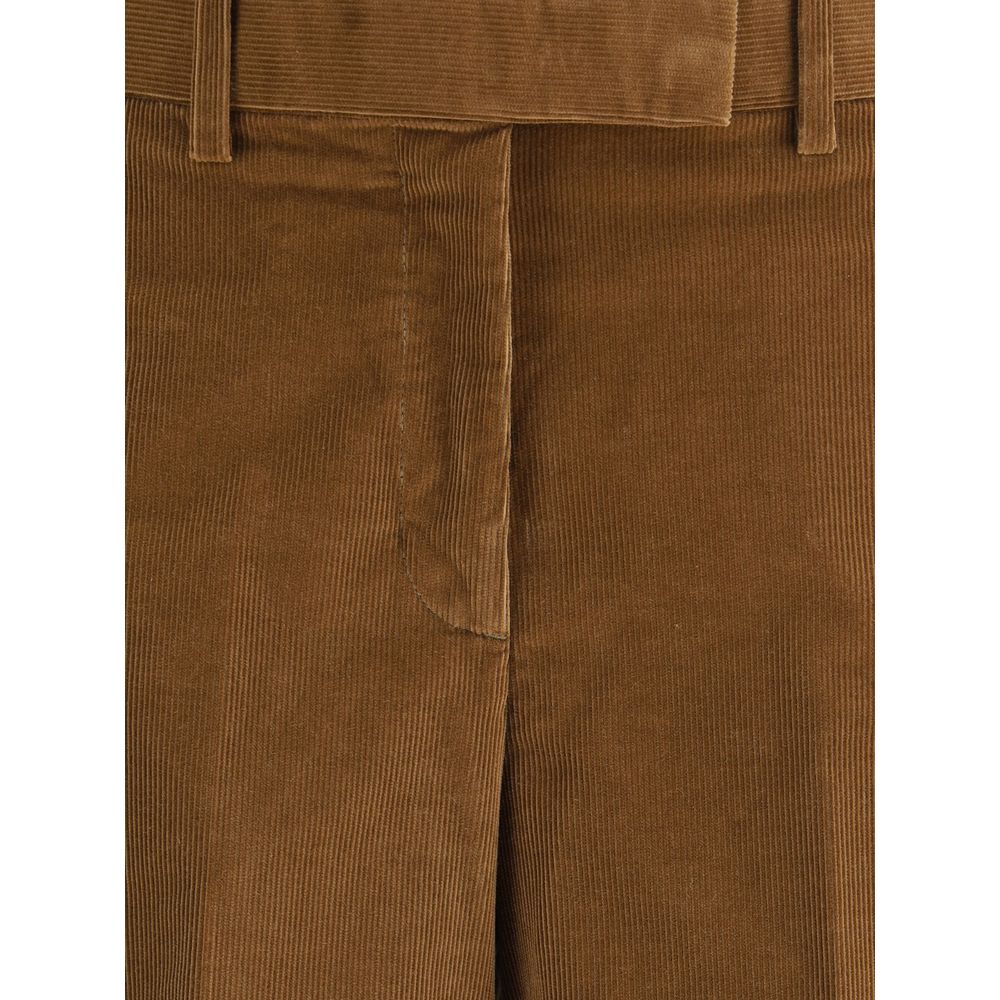 Thom Browne Brown Cotton Casual Pants