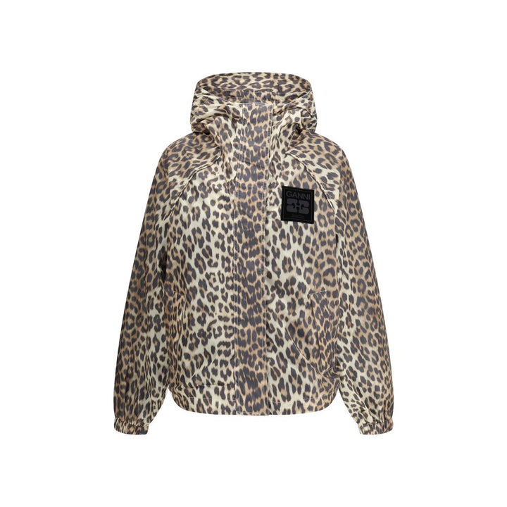 Ganni Multicolor Nylon Rain Coat
