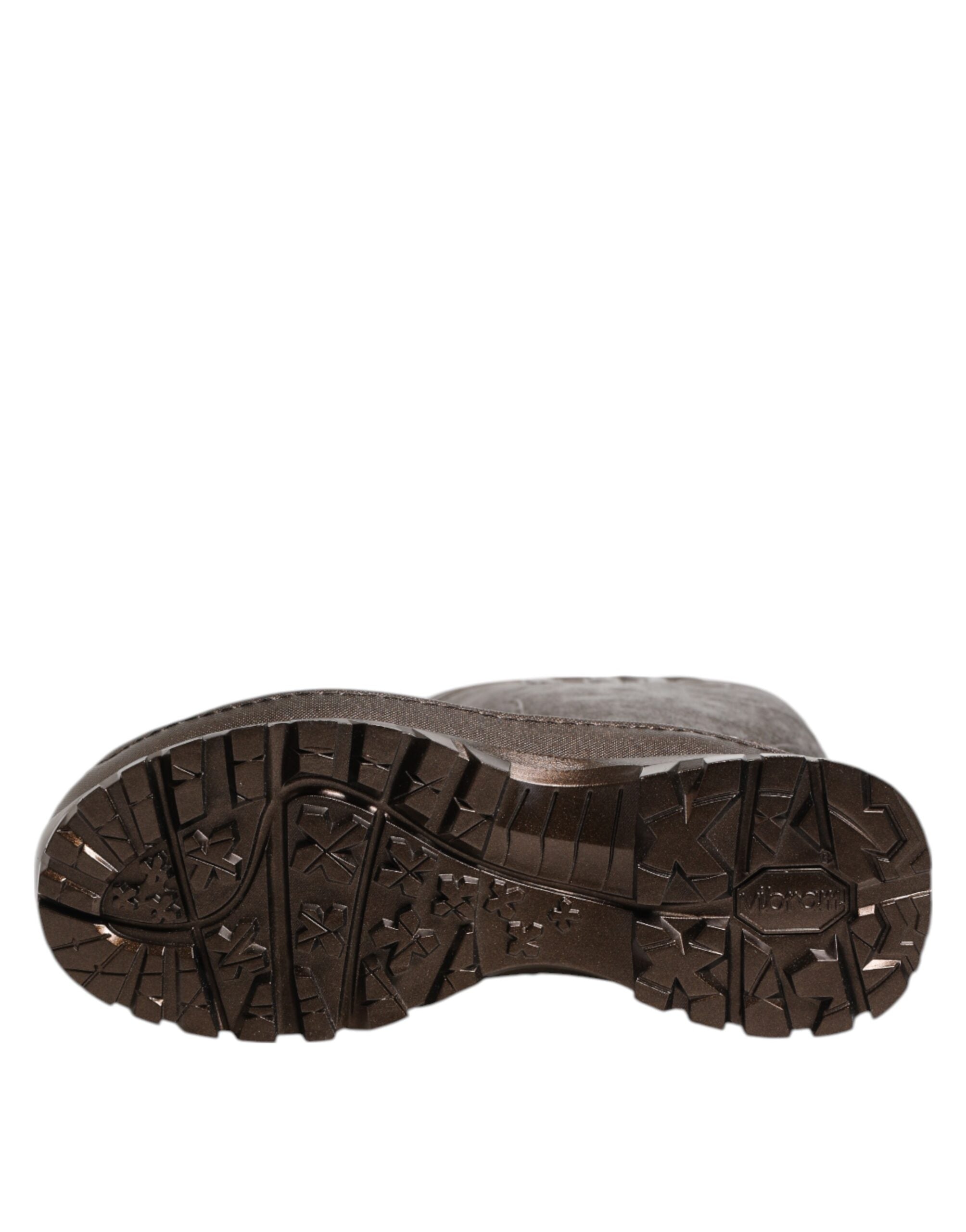 Dolce & Gabbana Metallic Bronze Pull On Rain Boots Shoes