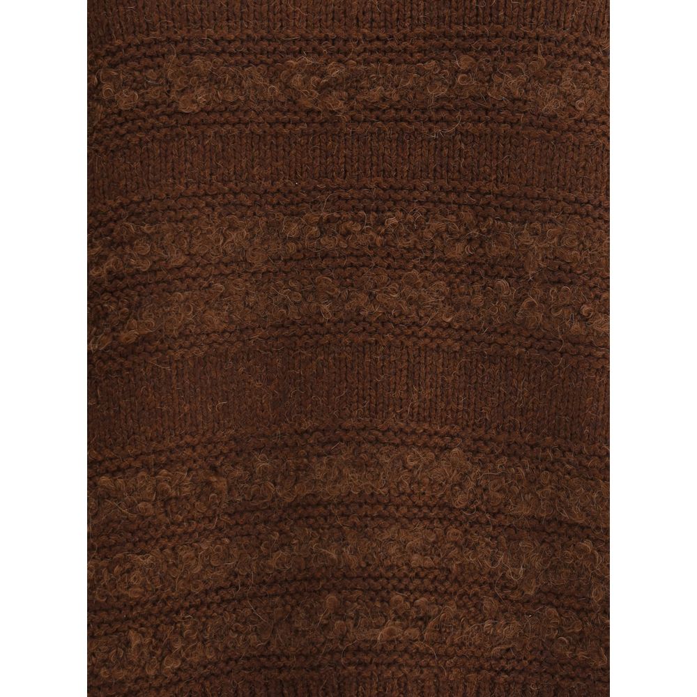 Fabiana Filippi Brown Camel Hair  Sweatshirt