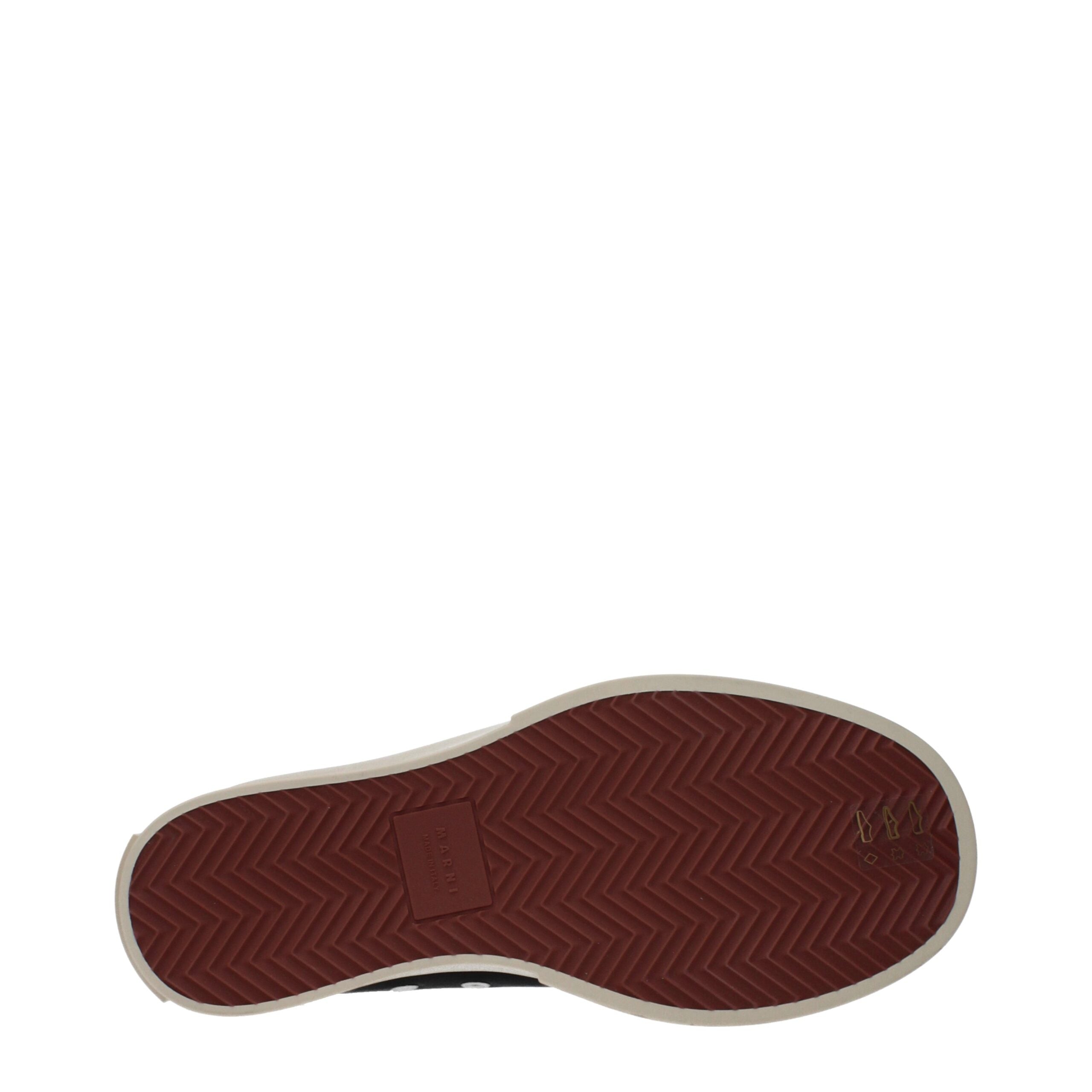 Marni Black Leather Chunky Sneakers