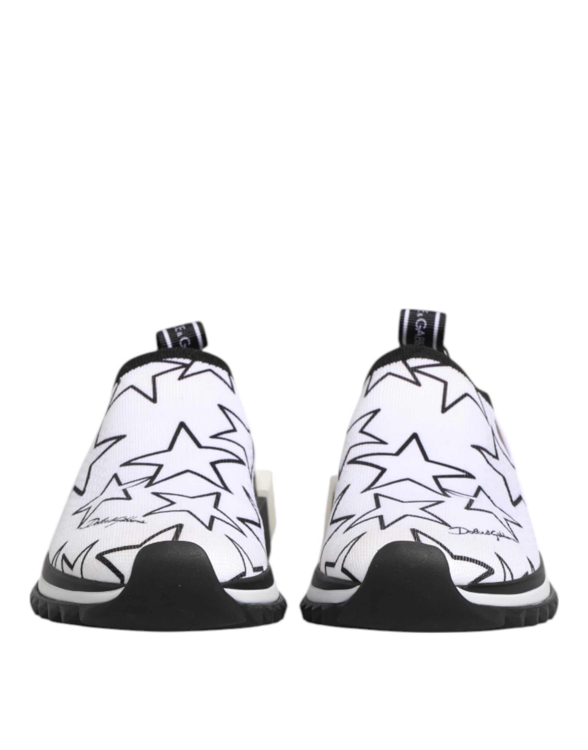Dolce & Gabbana White Stars Sorrento Low Top Sneakers Shoes