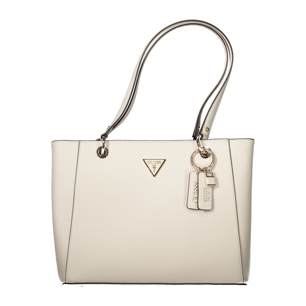 Guess Jeans Beige Polyurethane Women's Shoulder Bag