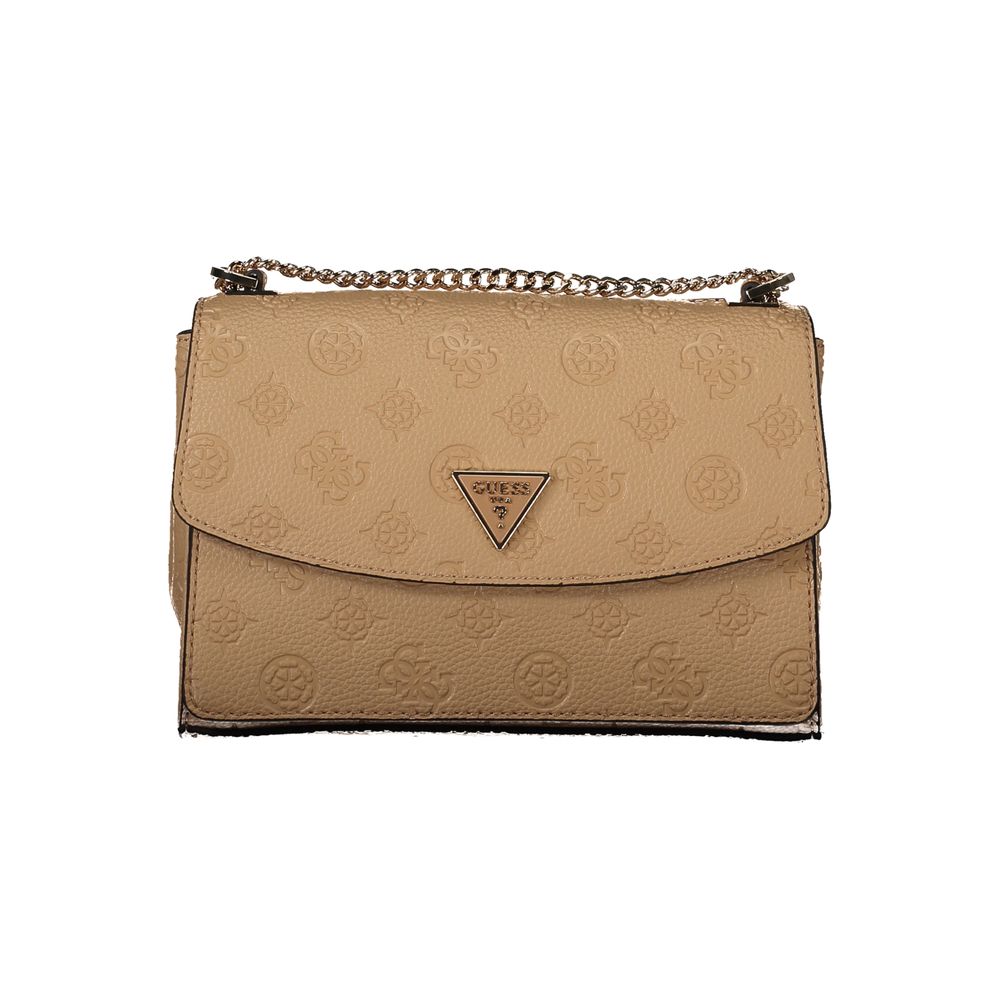 Guess Jeans Beige Polyurethane Women Handbag