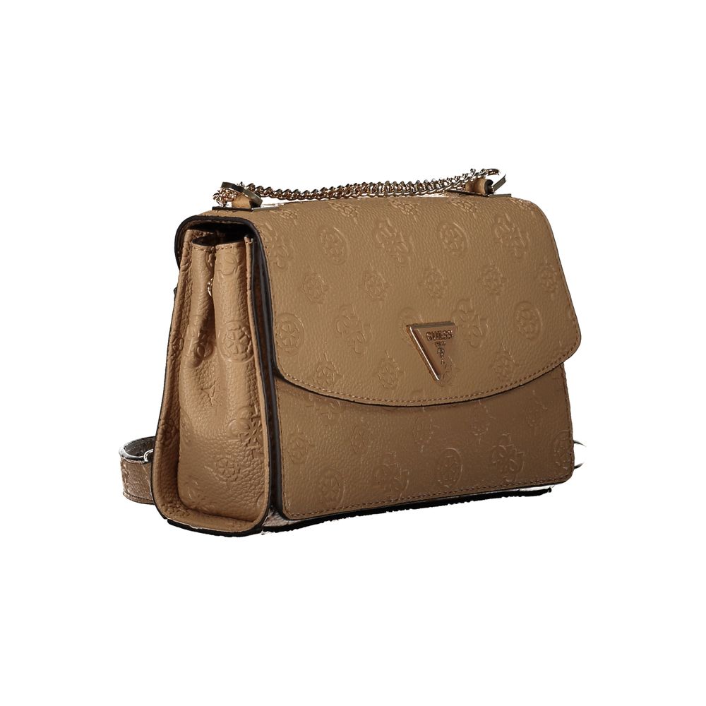 Guess Jeans Beige Polyurethane Women Handbag