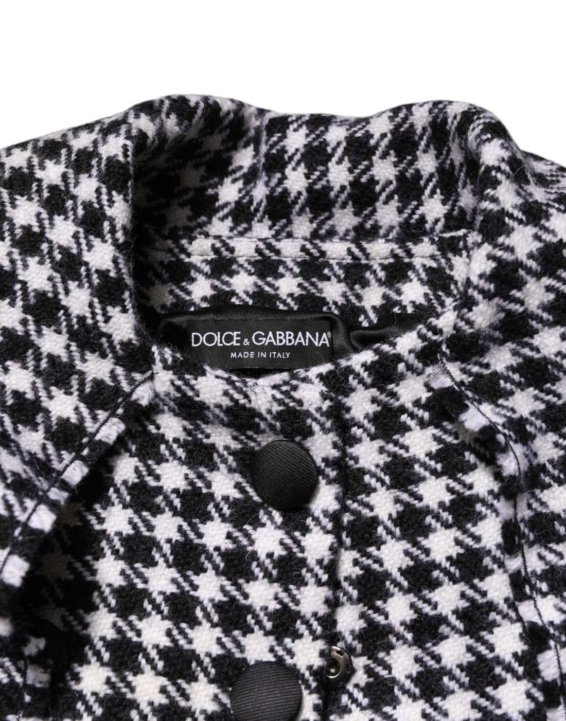 Dolce & Gabbana Multicolor Wool Monochrome Patterned Jacket