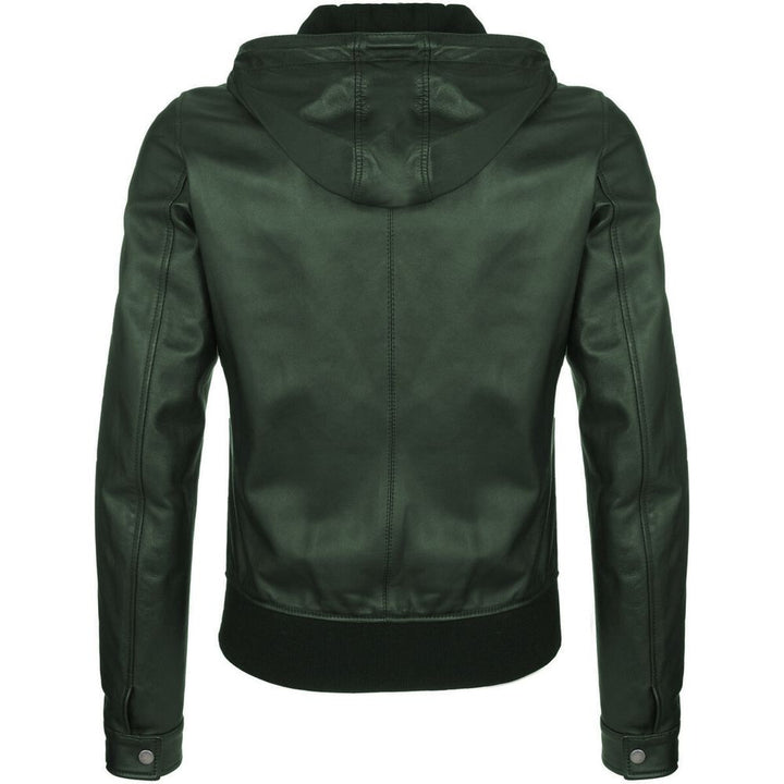 Dolce & Gabbana Green Lambskin Jacket