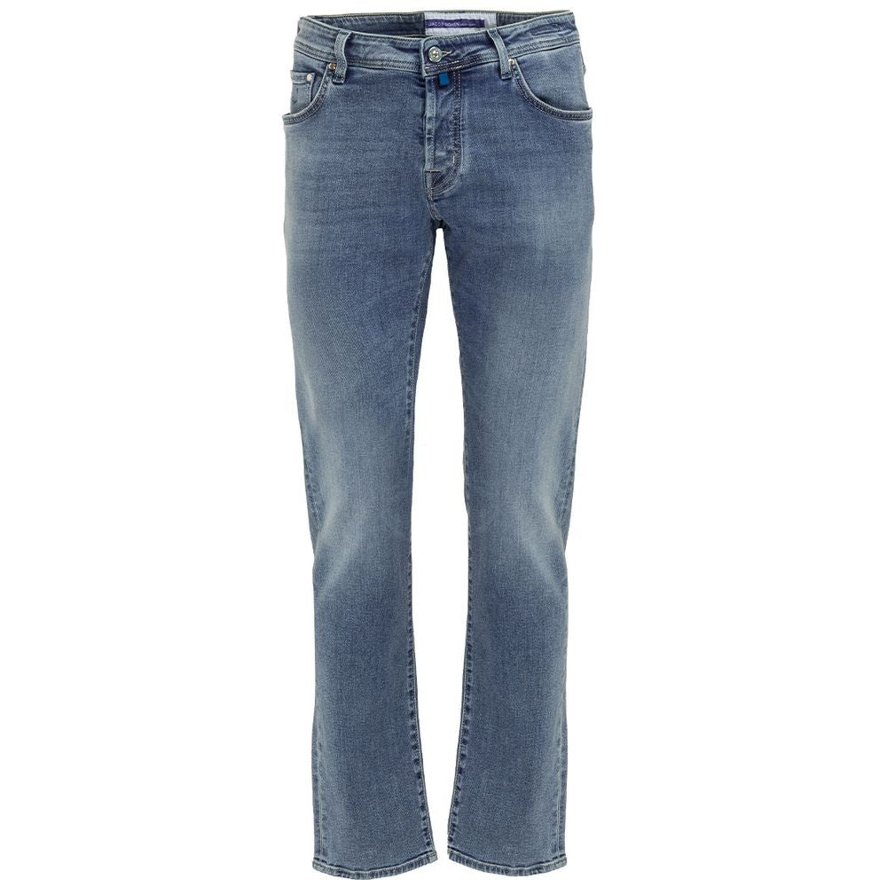 Jacob Cohen Blue Cotton Men's Slim Fit Jean