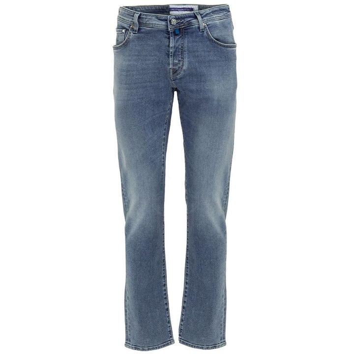 Jacob Cohen Blue Cotton Men's Slim Fit Jean