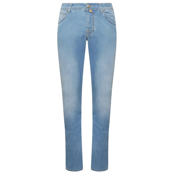 Jacob Cohen Blue Cotton Jeans & Pant