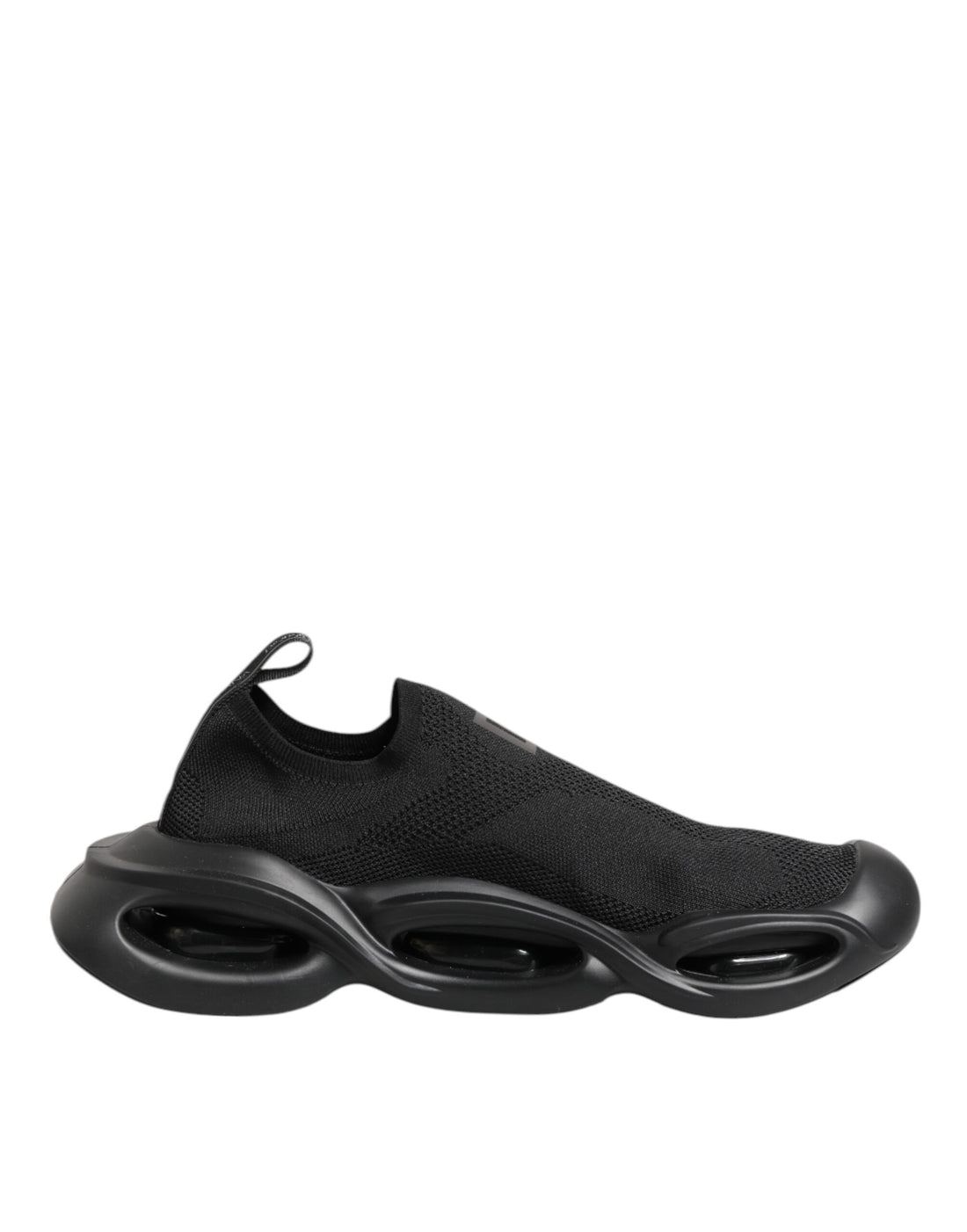 Dolce & Gabbana Black Slip On Wave Low Top Men Sneaker Shoes
