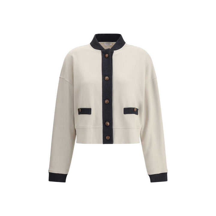 Brunello Cucinelli Gray Cotton Cardigan