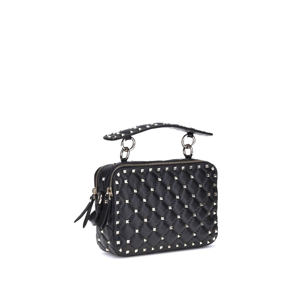 Valentino Garavani Black Lamb Ovis Aries Aries Shoulder Bag
