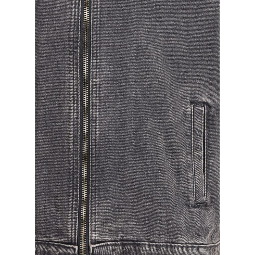 7FOR Gray Cotton Denim Jacket