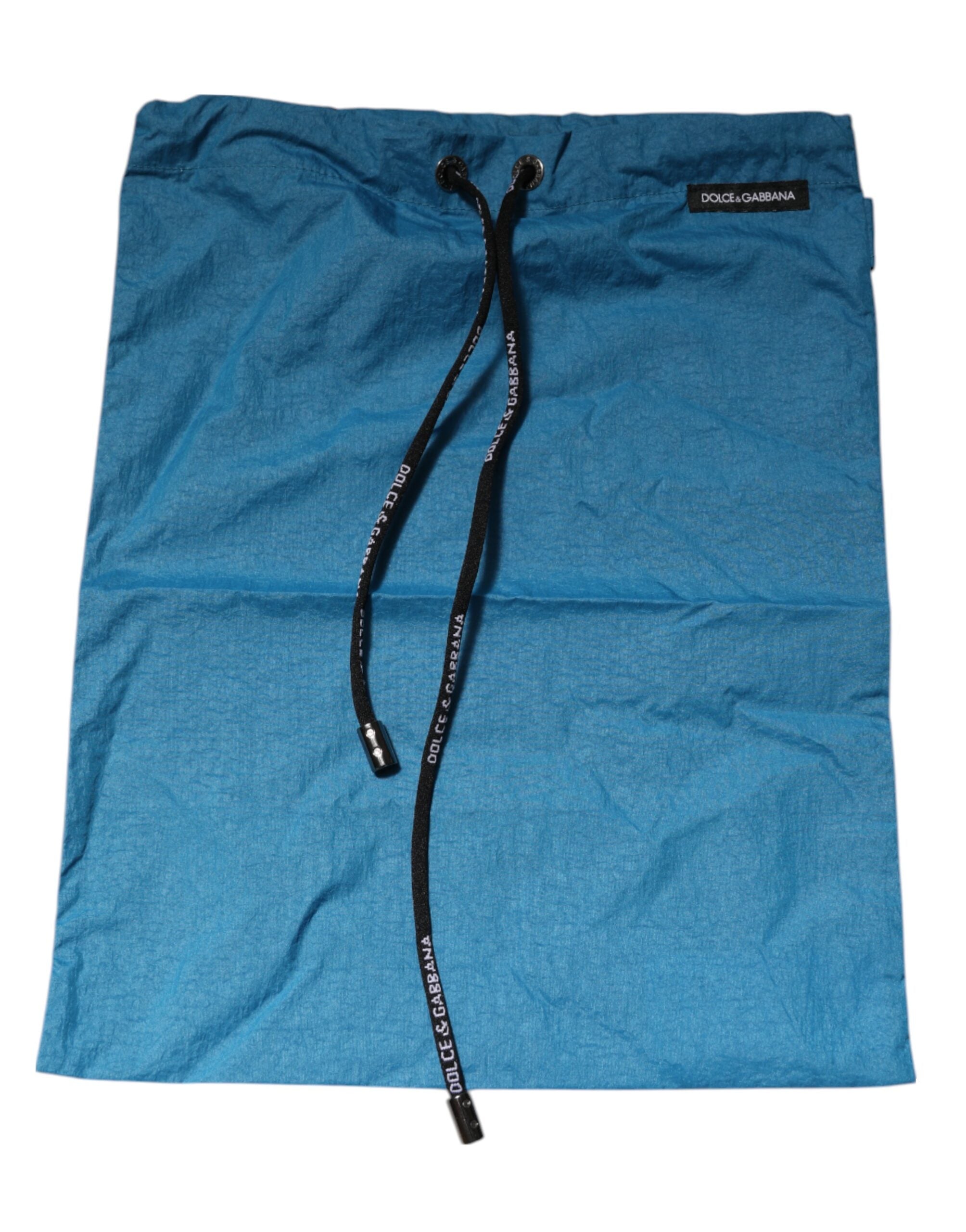 Dolce & Gabbana Blue Logo Waistband Beachwear Shorts Swimwear