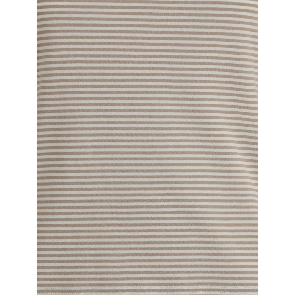 Brunello Cucinelli Beige Cotton Top