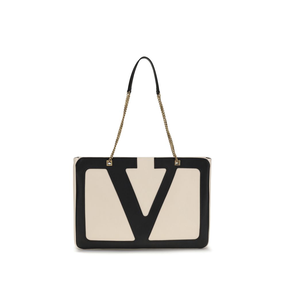 Valentino Garavani Beige Lamb Ovis Aries Aries Shoulder Bag
