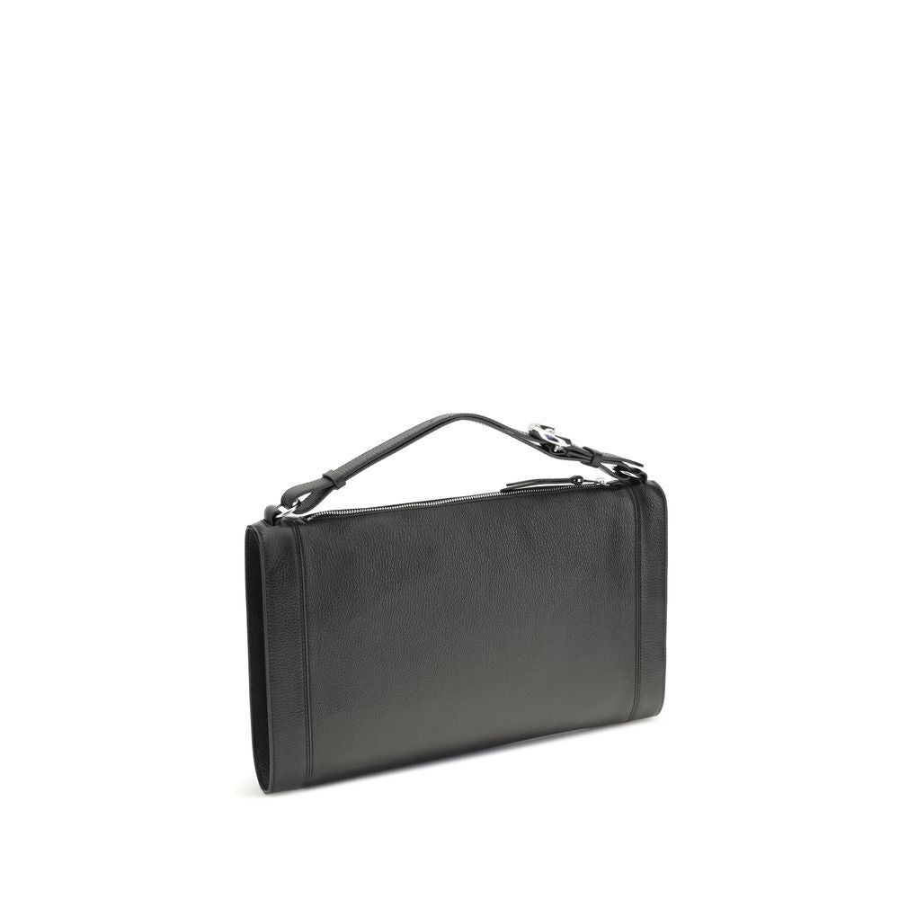 Coccinelle Black Calf Leather Bos Taurus Handbag