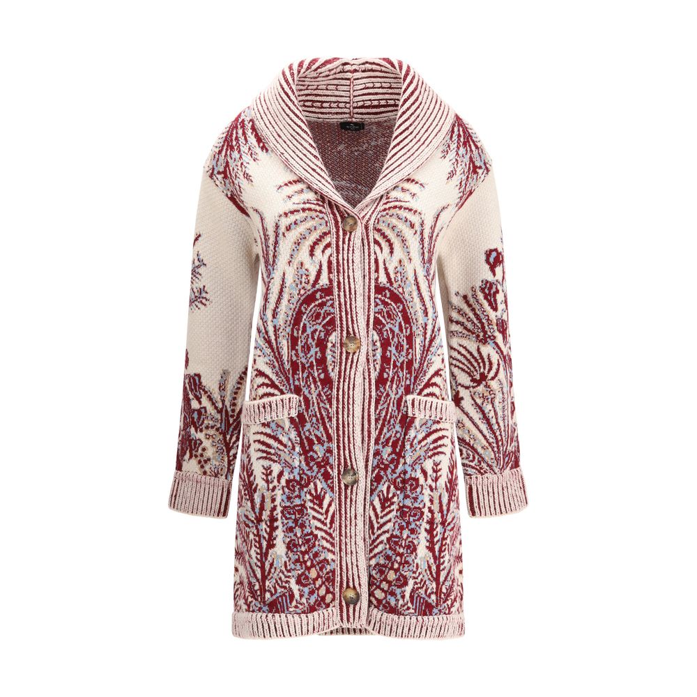 Etro Multicolor Wool Cardigan