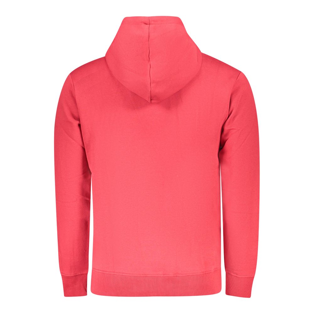 Pepe Jeans Red Cotton Men's Sweatshirt Hoodie